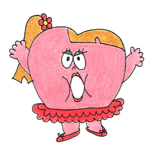 Miss. Heart and Friends sticker #7490901