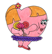 Miss. Heart and Friends sticker #7490902