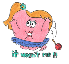 Miss. Heart and Friends sticker #7490904