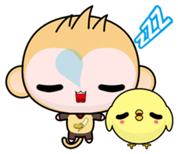QQ Round Monkey (everyday life) sticker #7491314