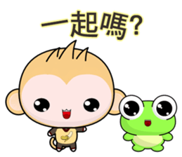 QQ Round Monkey (everyday life) sticker #7491322
