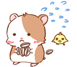 Cute Hamster an Emoticon. sticker #7491927