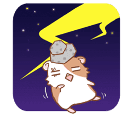 Cute Hamster an Emoticon. sticker #7491928