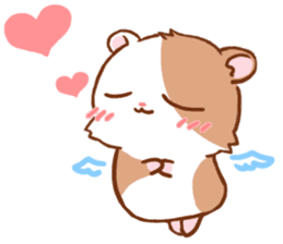Cute Hamster an Emoticon. sticker #7491934