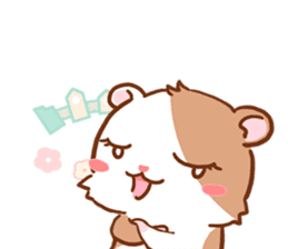 Cute Hamster an Emoticon. sticker #7491935