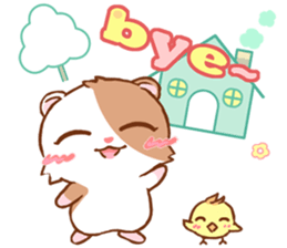 Cute Hamster an Emoticon. sticker #7491937