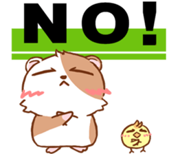Cute Hamster an Emoticon. sticker #7491946