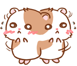 Cute Hamster an Emoticon. sticker #7491950