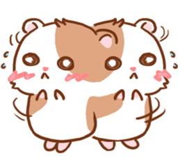 Cute Hamster an Emoticon. sticker #7491950