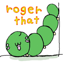 caterpillar clerk english sticker #7492403