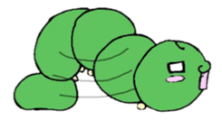 caterpillar clerk english sticker #7492418