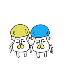 Daily poison mushrooms sticker #7492619