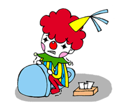 A Clown Boy With A Persona sticker #7493452