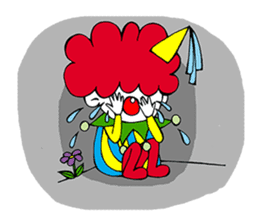 A Clown Boy With A Persona sticker #7493466