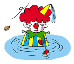 A Clown Boy With A Persona sticker #7493471