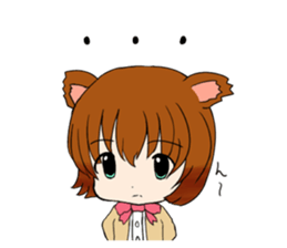 Cat girl Miko. sticker #7493561