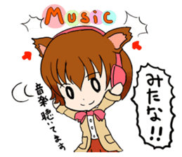 Cat girl Miko. sticker #7493579