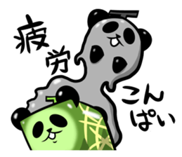 Square melon Panda sticker #7493763