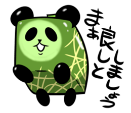 Square melon Panda sticker #7493775