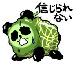 Square melon Panda sticker #7493788