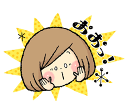 Stylish girl's stickers sticker #7493833