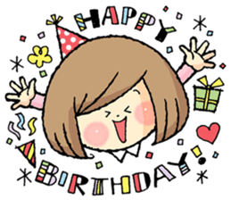 Stylish girl's stickers sticker #7493835