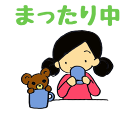 Rin and pudding bear sticker #7493911