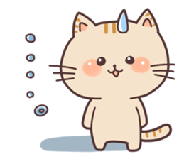 Cute Kitten Daliy sticker sticker #7494361