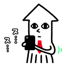 Ikacho is working in the company. sticker #7494668