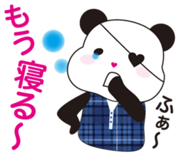 a one-eyed panda masao. sticker #7494755