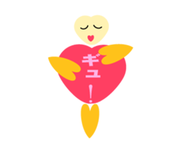 Heart-shaped lover stamp of sticker #7494843