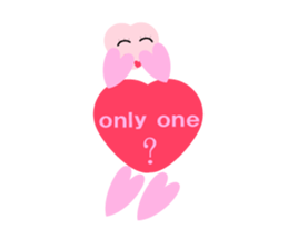 Heart-shaped lover stamp of sticker #7494848