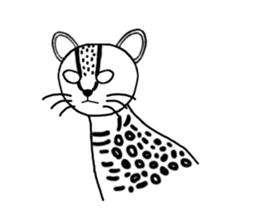 Margay kun sticker #7495009