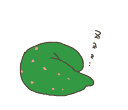Growth of the green caterpillar sticker #7495367
