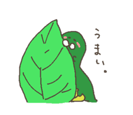Growth of the green caterpillar sticker #7495394