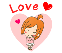 lovey-dovey couple sticker(girl version) sticker #7495638