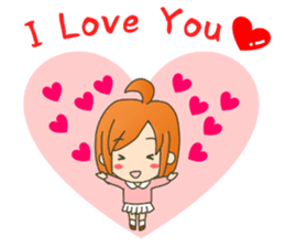 lovey-dovey couple sticker(girl version) sticker #7495639