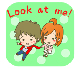 lovey-dovey couple sticker(girl version) sticker #7495641