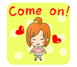 lovey-dovey couple sticker(girl version) sticker #7495642