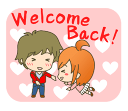 lovey-dovey couple sticker(girl version) sticker #7495648