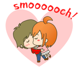 lovey-dovey couple sticker(girl version) sticker #7495649