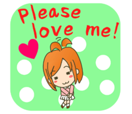 lovey-dovey couple sticker(girl version) sticker #7495651