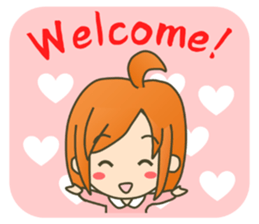 lovey-dovey couple sticker(girl version) sticker #7495655