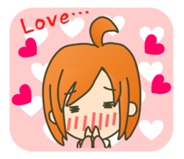 lovey-dovey couple sticker(girl version) sticker #7495657