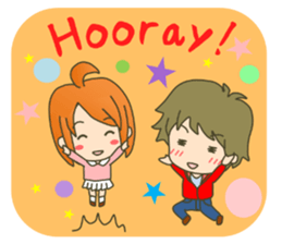 lovey-dovey couple sticker(girl version) sticker #7495665