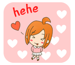 lovey-dovey couple sticker(girl version) sticker #7495666
