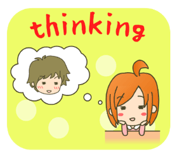 lovey-dovey couple sticker(girl version) sticker #7495668