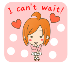 lovey-dovey couple sticker(girl version) sticker #7495671