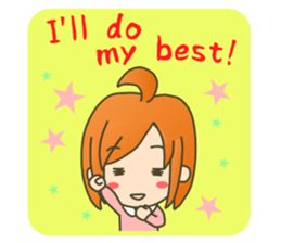 lovey-dovey couple sticker(girl version) sticker #7495673