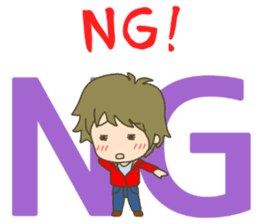 lovey-dovey couple sticker(boy version) sticker #7495677